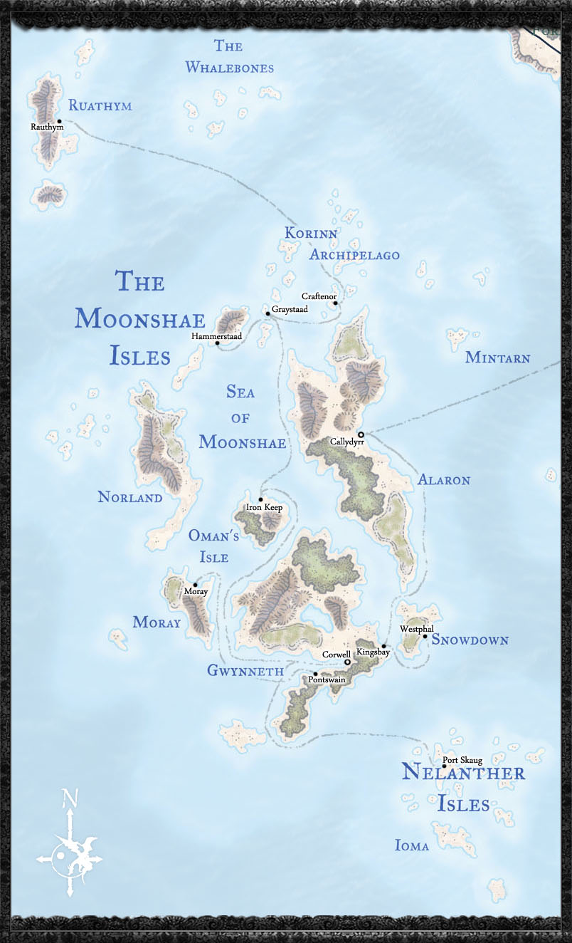 Moonshae Travel Map